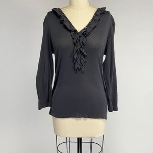 J Crew Grey Long Sleeve Top